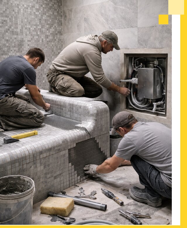 Проекты хамамов под ключ в Устях-Куте и дизайн и строительство