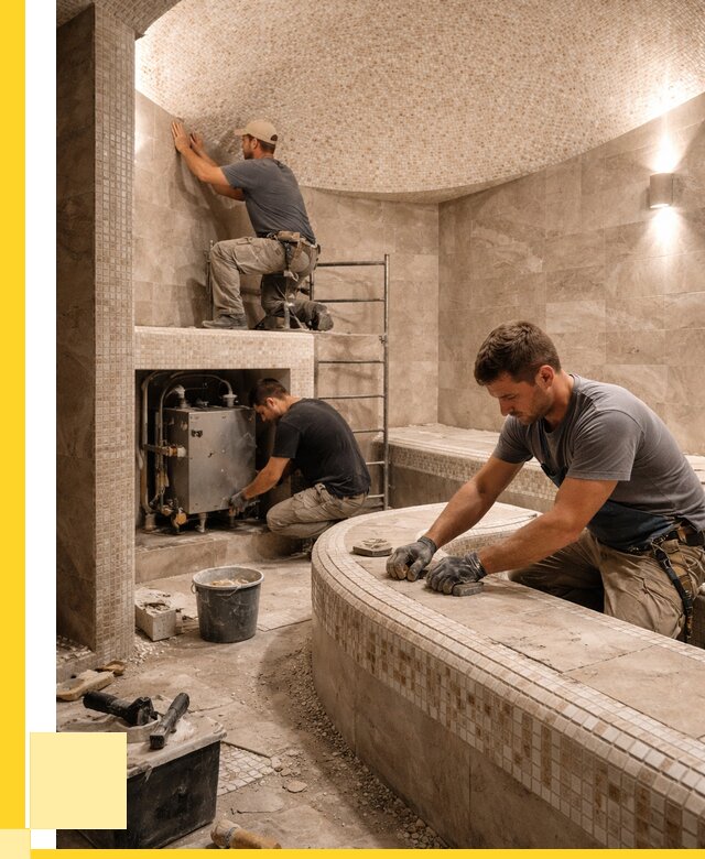 Монтаж хамамов под ключ в Устях-Куте от 257425 р. ЭриданУтк