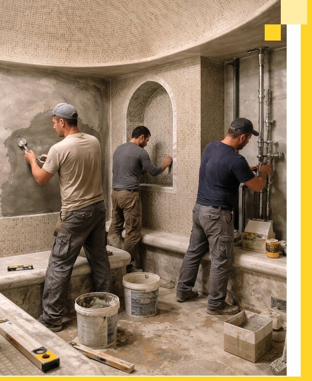 Профессиональный монтаж хамамов под ключ в Устях-Куте с гарантией