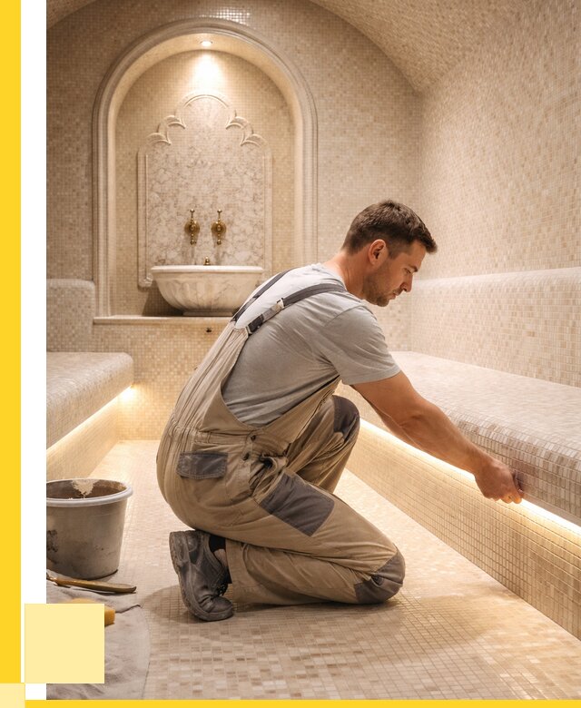 Отделка хамамов под ключ в Устях-Куте от 5663 р. | ЭриданУтк