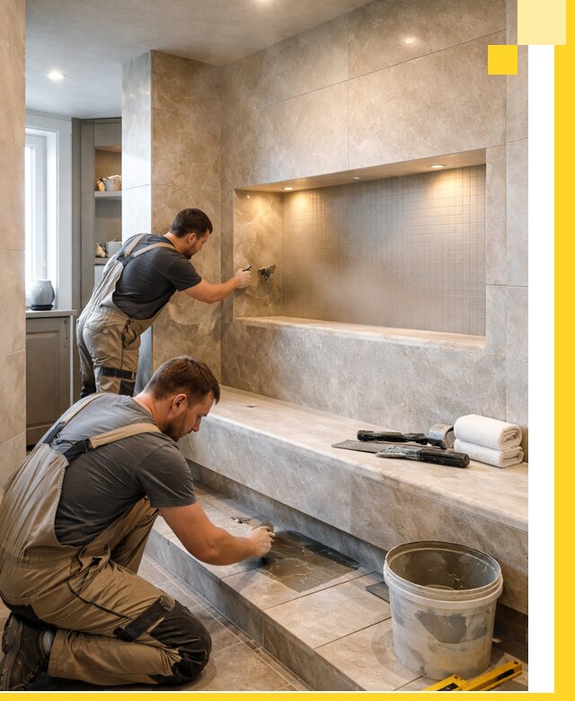 Профессиональное строительство хамама в квартире в Устях-Куте