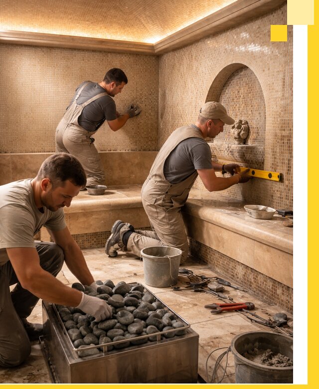 Проектирование и строительство хамама и сауны в Устях-Куте