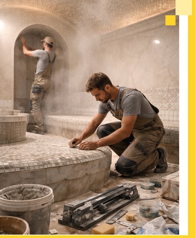 Профессиональный дизайн хамама и SPA под ключ в Устях-Куте