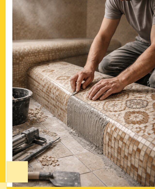 Плитка для хамама под ключ в Устях-Куте от 3604 р. | ЭриданУтк